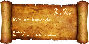 Kósz Kandida névjegykártya